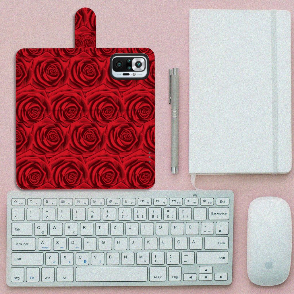Xiaomi Redmi Note 10 Pro Hoesje Red Roses