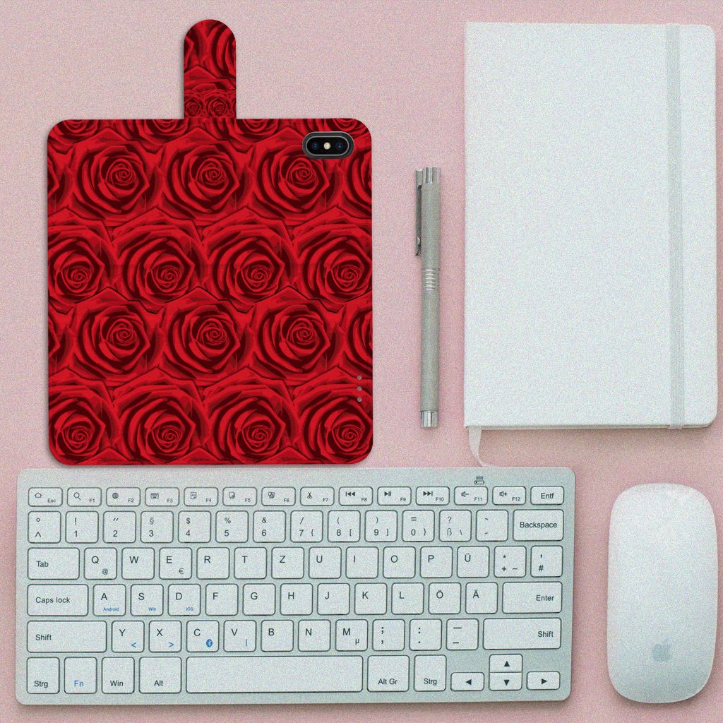 Apple iPhone Xs Max Hoesje Red Roses