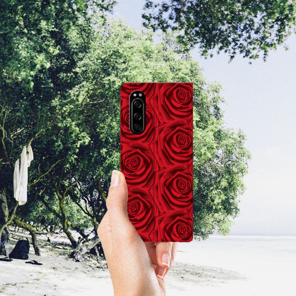 Sony Xperia 5 Smart Cover Red Roses