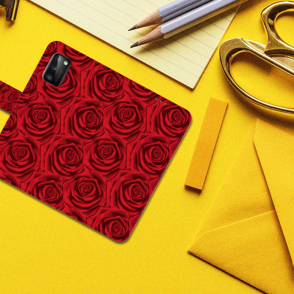 Samsung Galaxy A41 Hoesje Red Roses