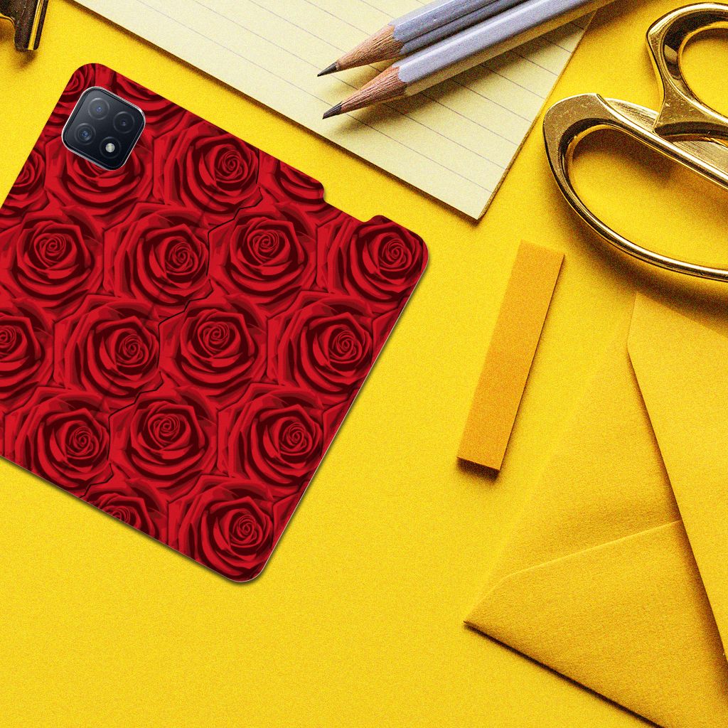 OPPO A73 5G Smart Cover Red Roses