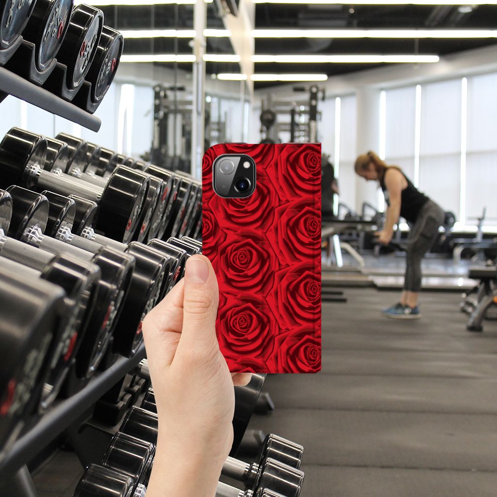 Apple iPhone 14 Plus Smart Cover Red Roses