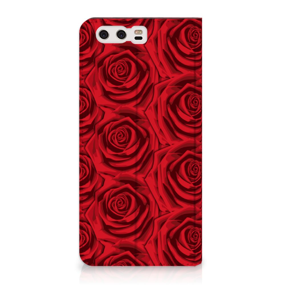 Huawei P10 Plus Smart Cover Red Roses