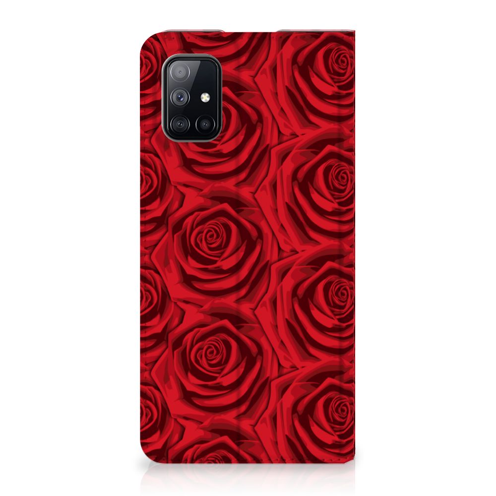 Samsung Galaxy M51 Smart Cover Red Roses
