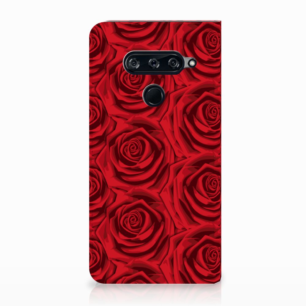 LG V40 Thinq Smart Cover Red Roses