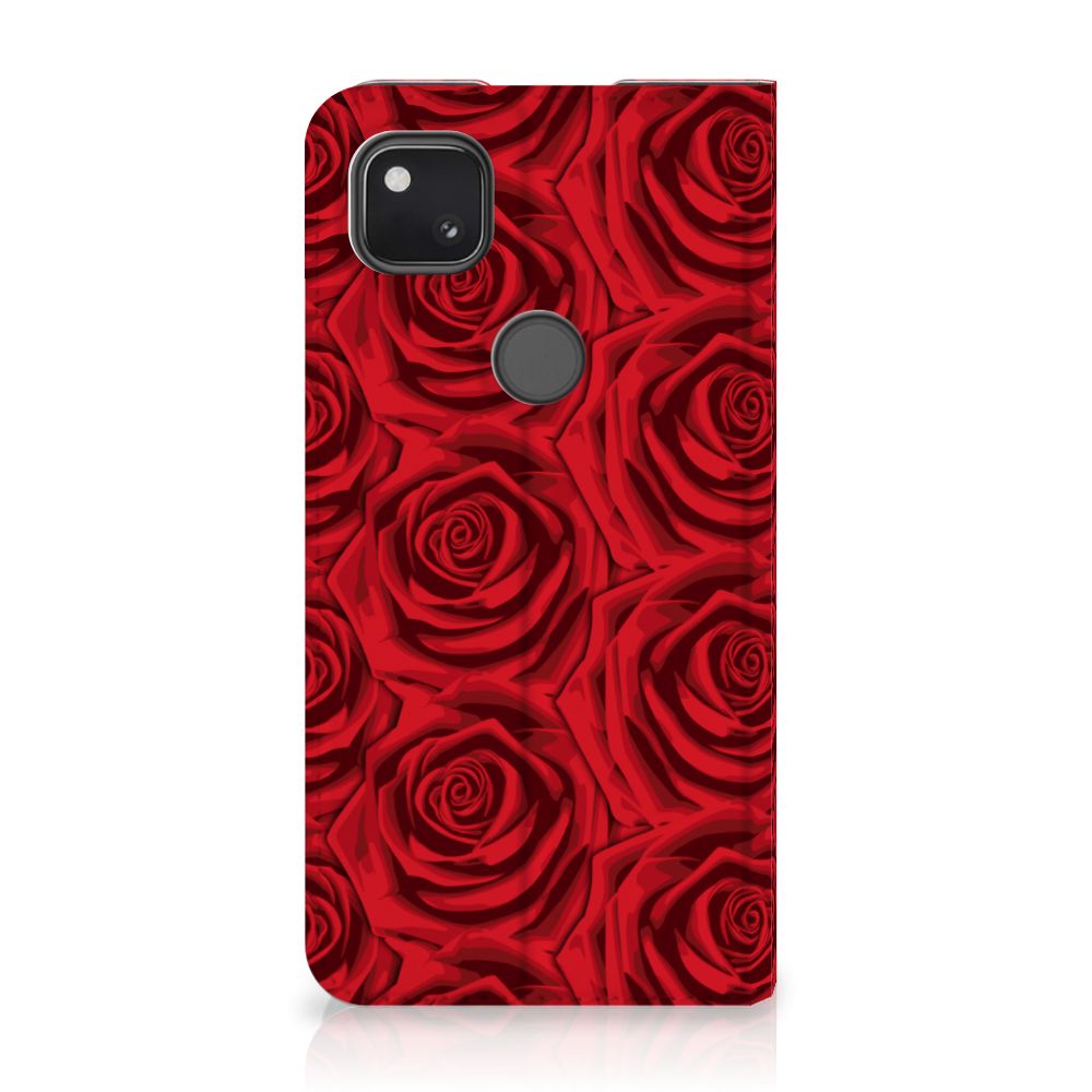 Google Pixel 4a Smart Cover Red Roses