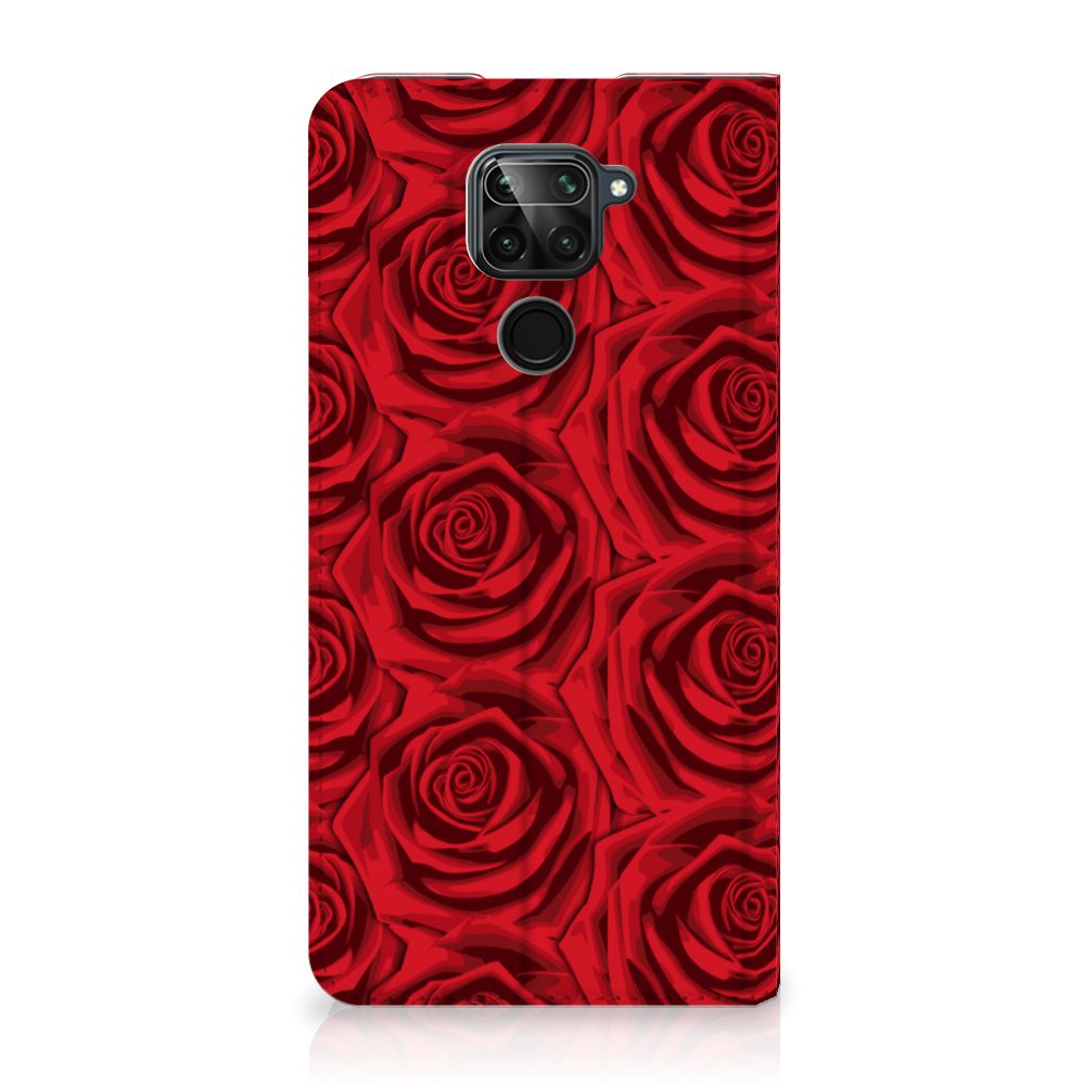 Xiaomi Redmi Note 9 Smart Cover Red Roses