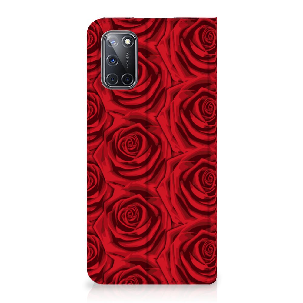 OPPO A52 | A72 Smart Cover Red Roses