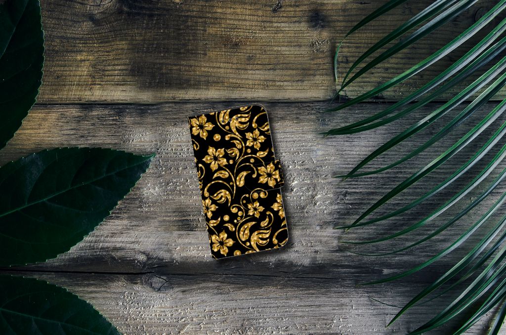 Samsung Galaxy Xcover 3 | Xcover 3 VE Hoesje Gouden Bloemen