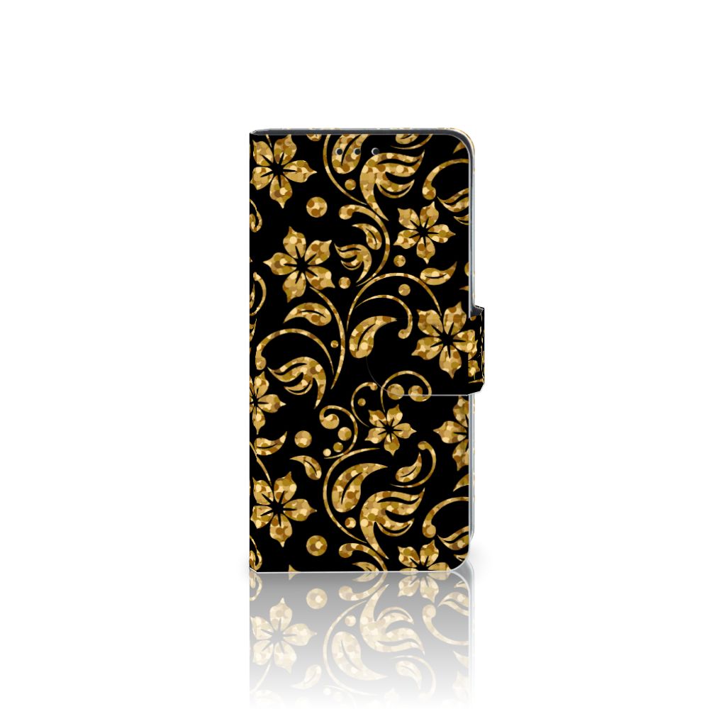 Xiaomi Redmi 7A Hoesje Gouden Bloemen
