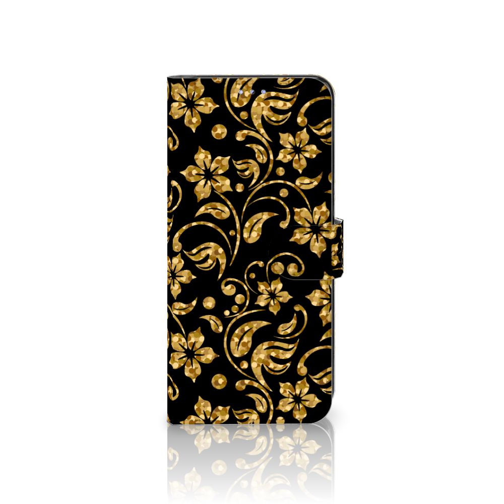 Motorola Moto G31 | G41 Hoesje Gouden Bloemen