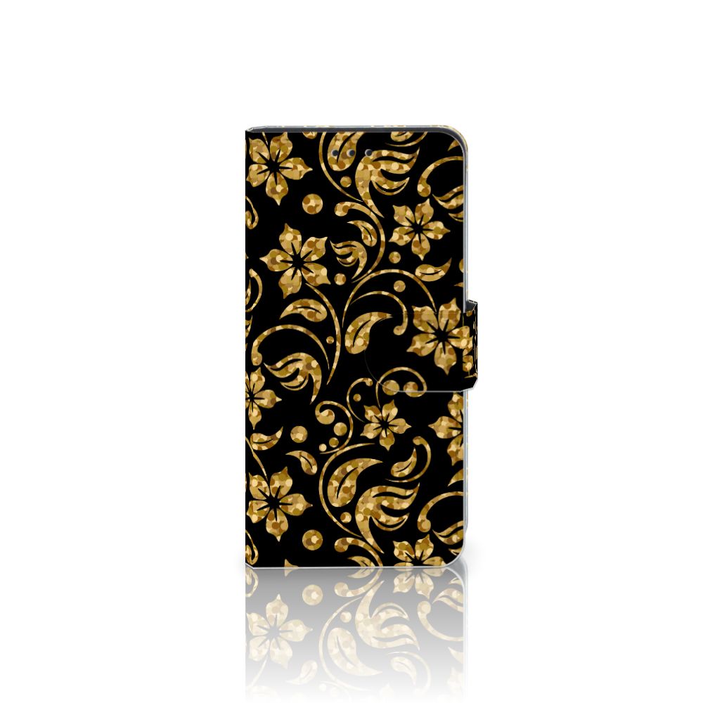 Xiaomi Mi 9 SE Hoesje Gouden Bloemen