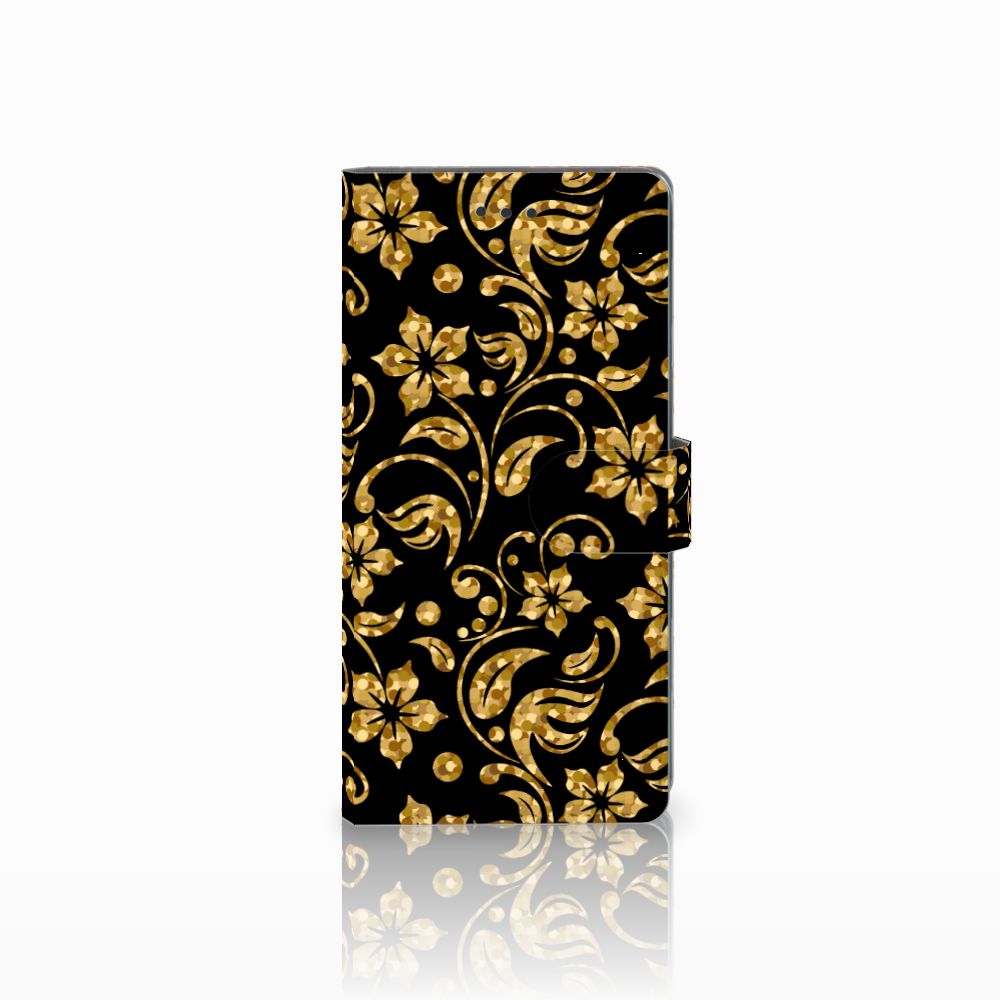 Samsung Galaxy Note 8 Hoesje Gouden Bloemen