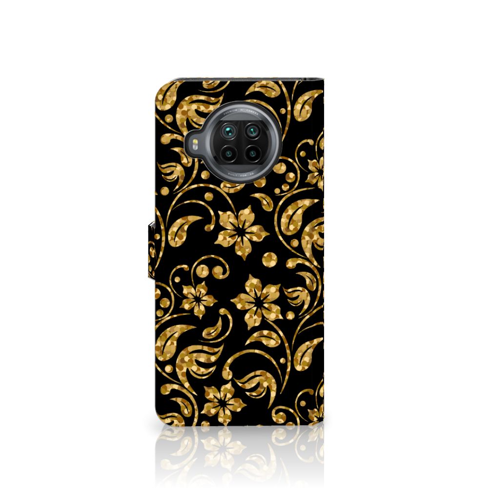 Xiaomi Mi 10T Lite Hoesje Gouden Bloemen