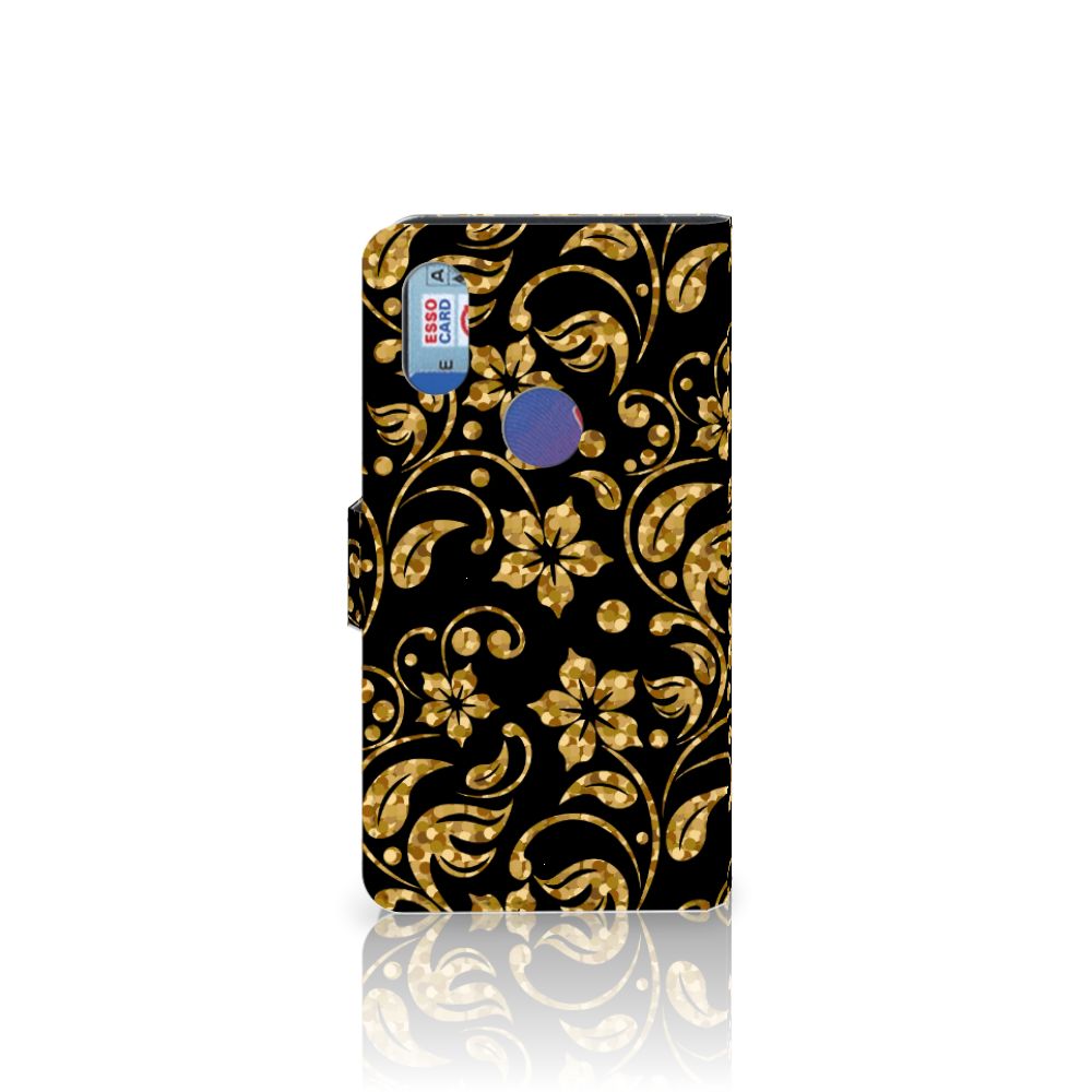 Xiaomi Mi Mix 2s Hoesje Gouden Bloemen