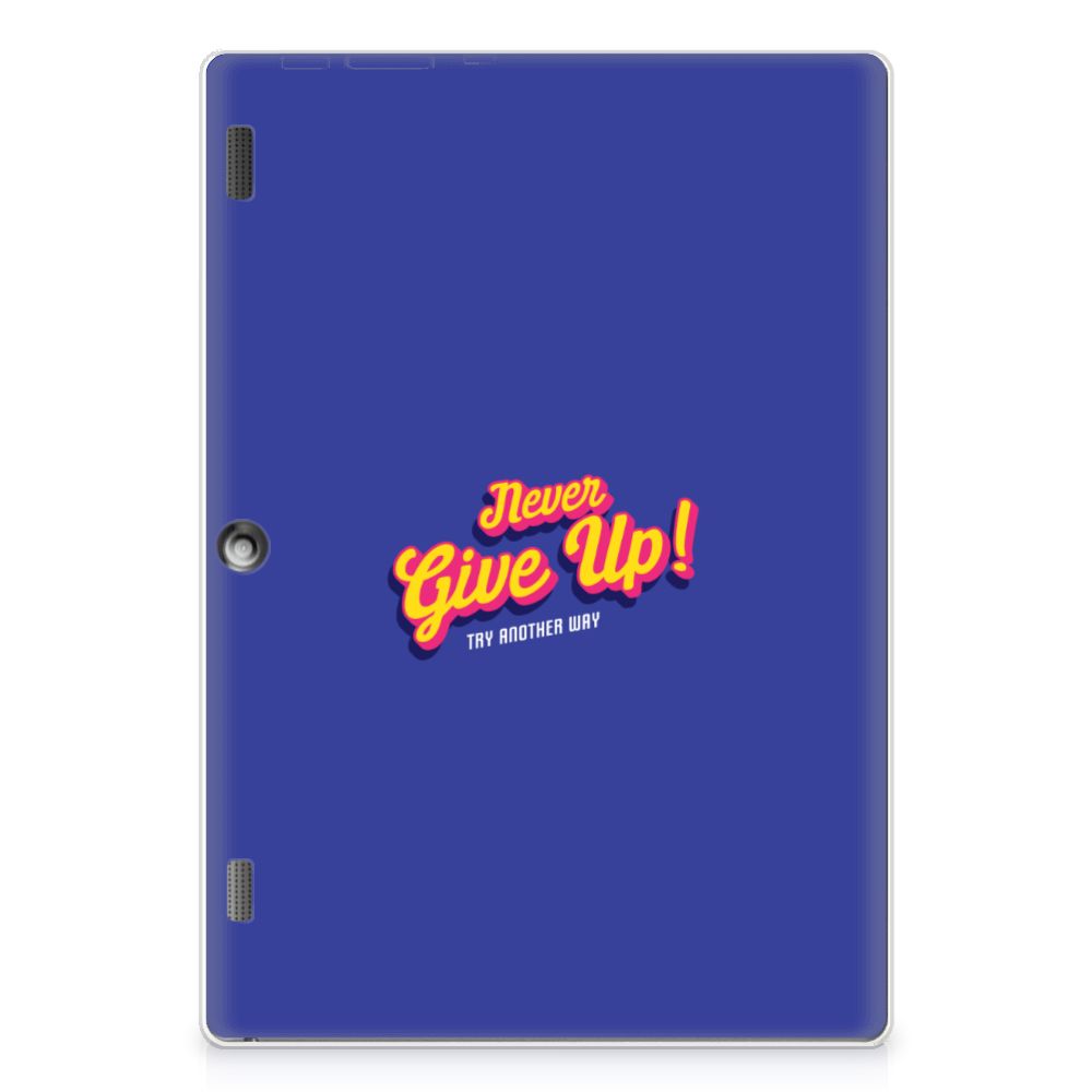 Lenovo Tab 10 | Tab 2 A10-30 Back cover met naam Never Give Up