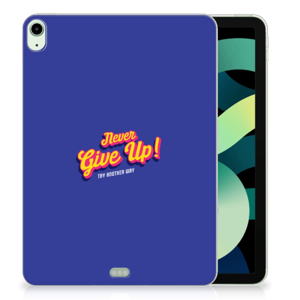 iPad Air (2020/2022) 10.9 inch Back cover met naam Never Give Up