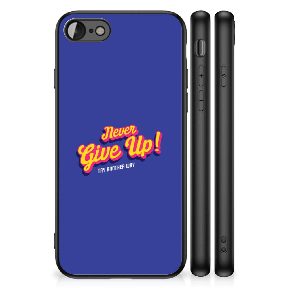iPhone SE 2022 | SE 2020 | 7/8 Telefoon Hoesje met tekst Never Give Up