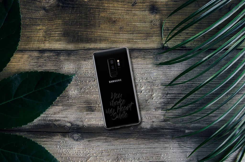 Samsung Galaxy S9 Plus Siliconen hoesje met naam Heart Smile