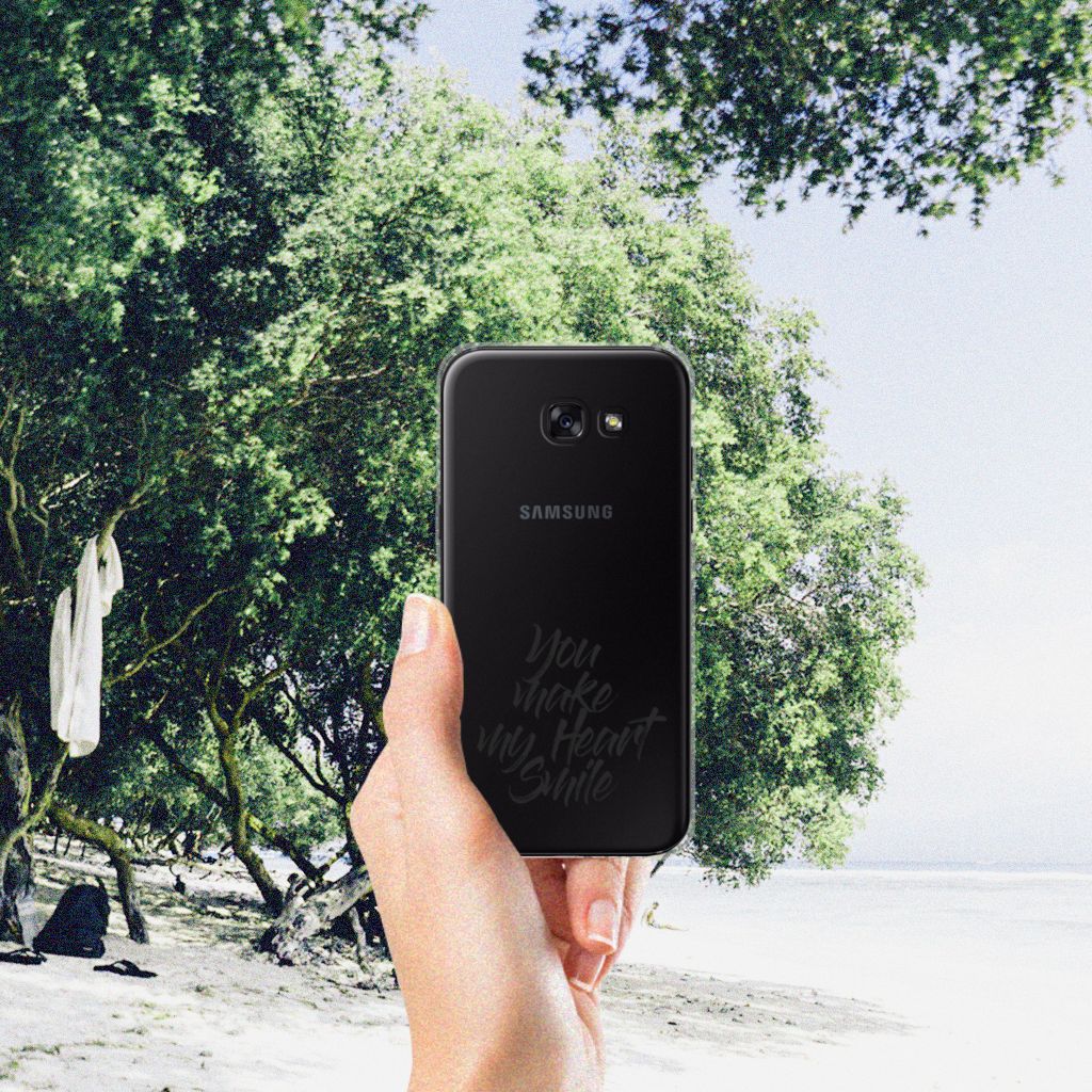 Samsung Galaxy A5 2017 Siliconen hoesje met naam Heart Smile