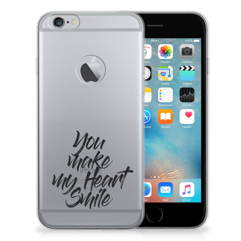 Apple iPhone 6 Plus | 6s Plus Siliconen hoesje met naam Heart Smile