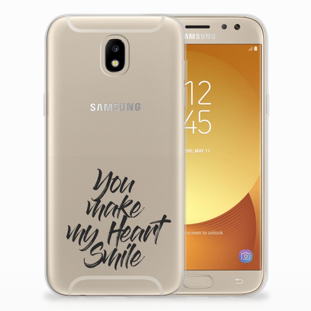 Samsung Galaxy J5 2017 Siliconen hoesje met naam Heart Smile