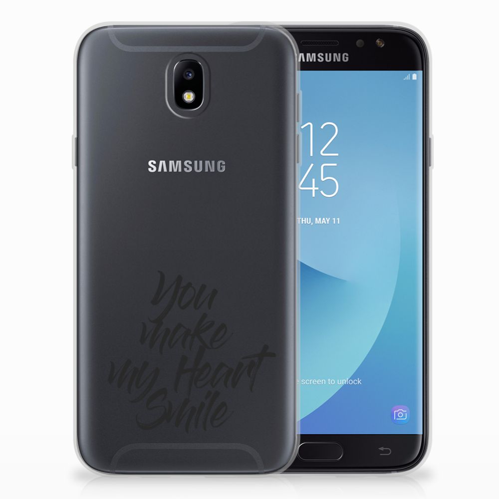 Samsung Galaxy J7 2017 | J7 Pro Siliconen hoesje met naam Heart Smile