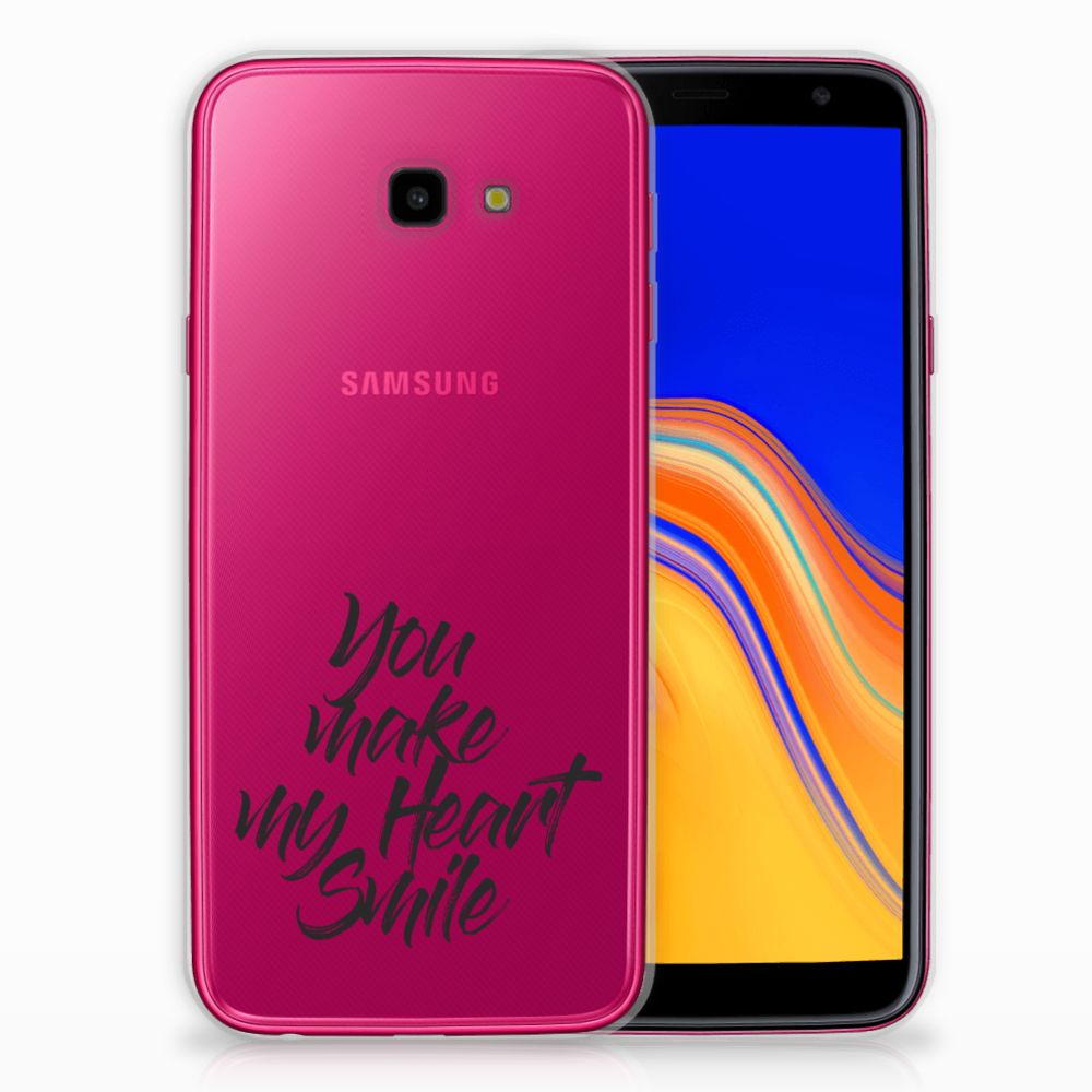 Samsung Galaxy J4 Plus (2018) Siliconen hoesje met naam Heart Smile