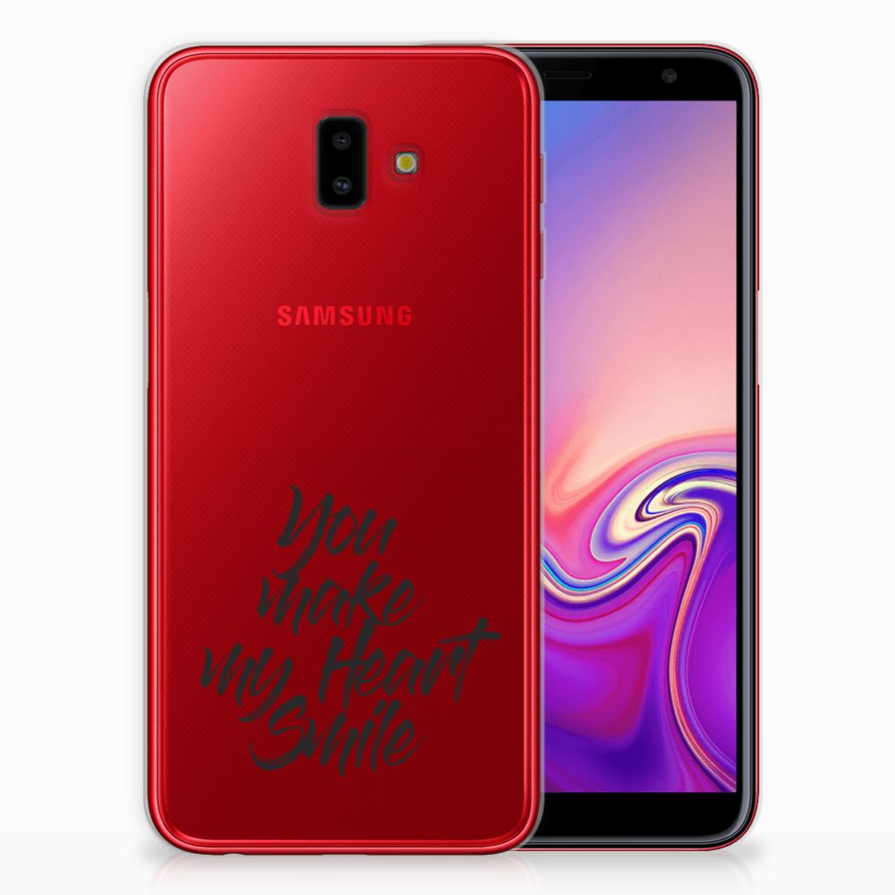 Samsung Galaxy J6 Plus (2018) Siliconen hoesje met naam Heart Smile