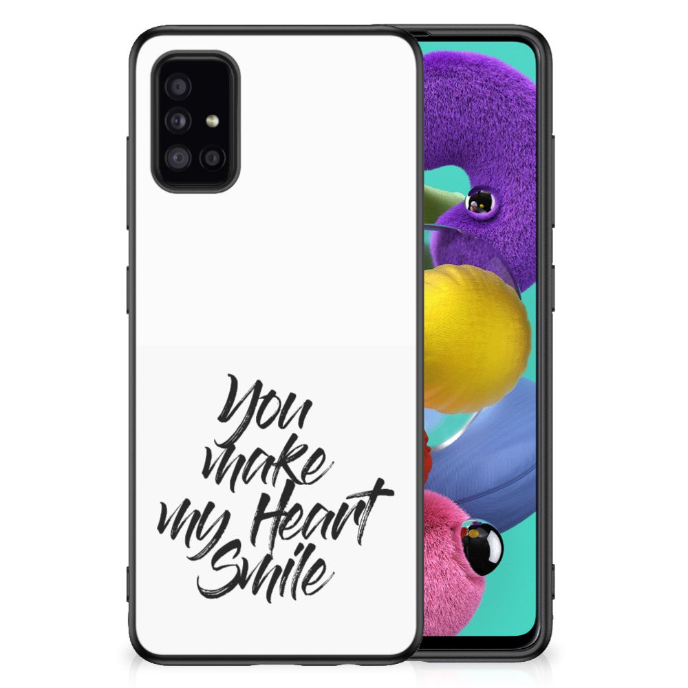 Samsung Galaxy A51 Hoesje met Quotes Heart Smile