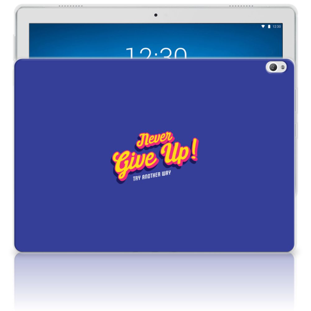 Lenovo Tab P10 Back cover met naam Never Give Up