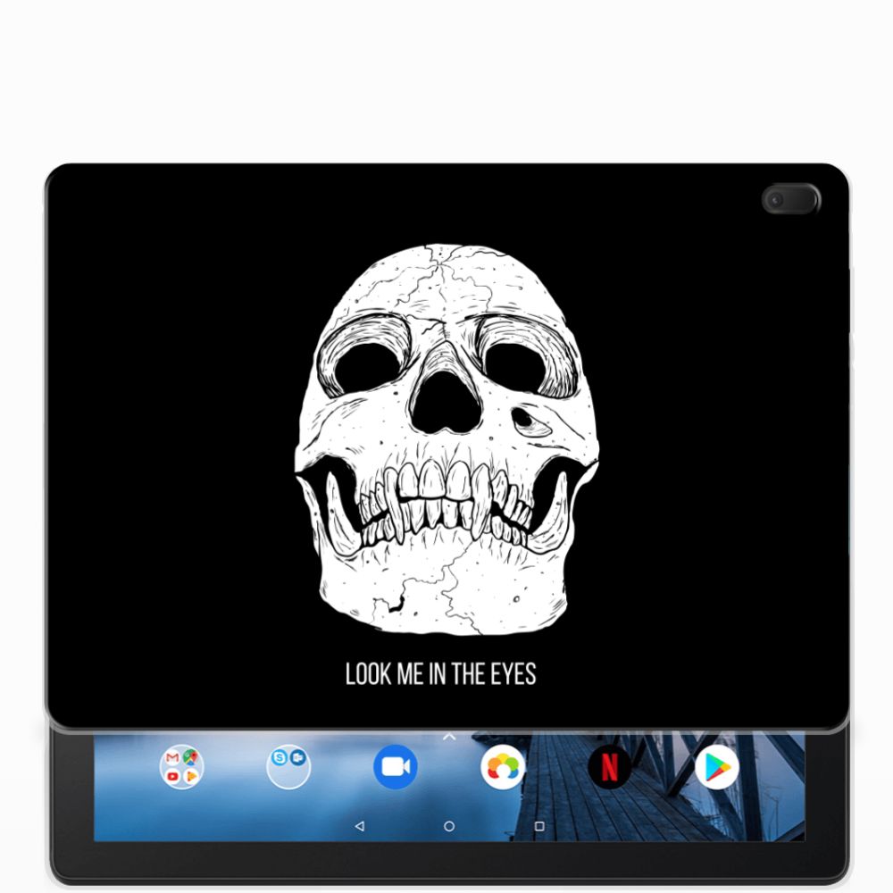 Lenovo Tab E10 Uniek Tablethoesje Skull Eyes
