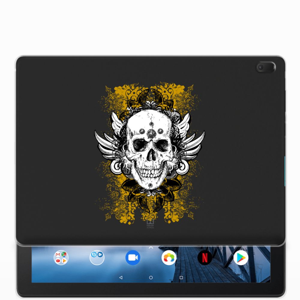 Tablet BackCover Lenovo Tab E10 Skull Goud