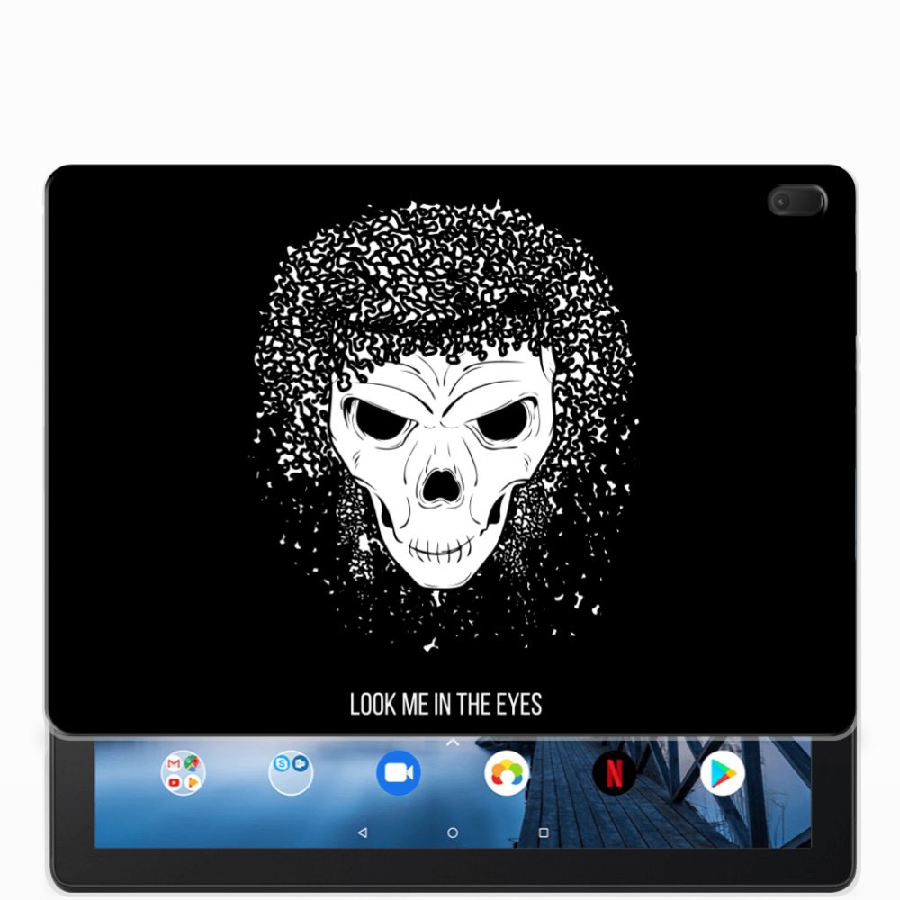 Lenovo Tab E10 Uniek Tablethoesje Skull Hair