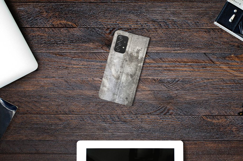 Samsung Galaxy A72 (5G/4G) Standcase Beton Print