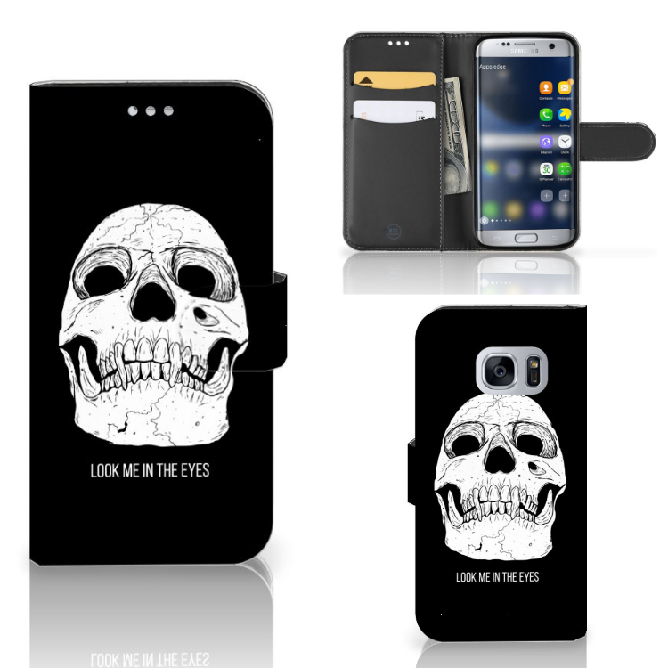 Telefoonhoesje met Naam Samsung Galaxy S7 Skull Eyes