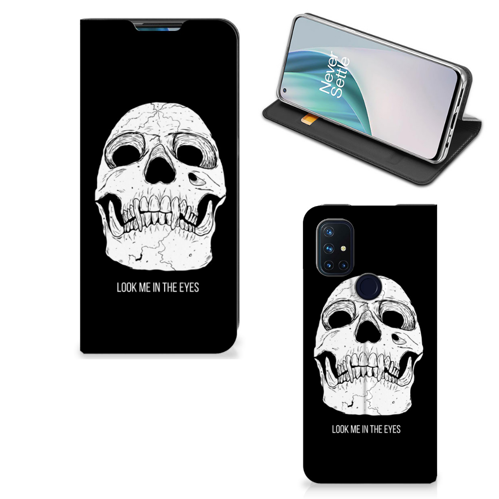 Mobiel BookCase OnePlus Nord N10 5G Skull Eyes