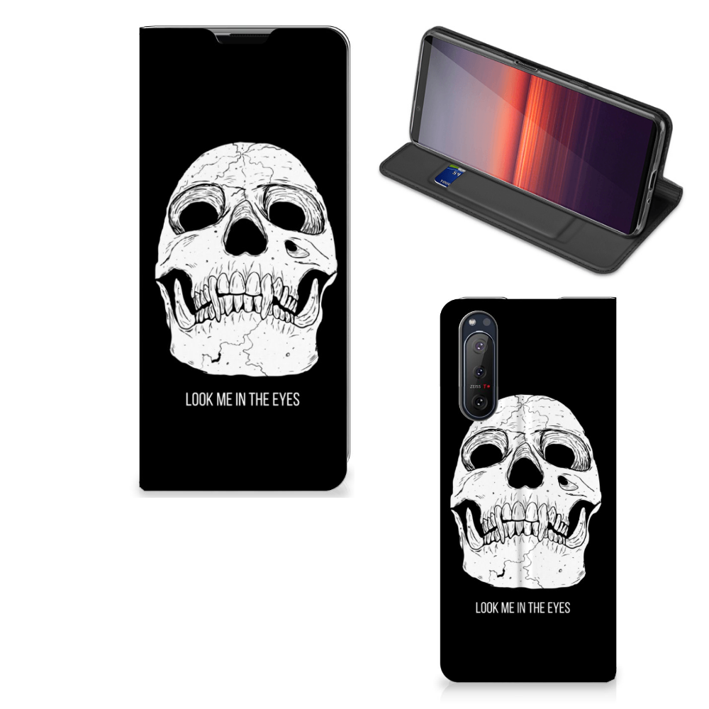 Mobiel BookCase Sony Xperia 5 II Skull Eyes