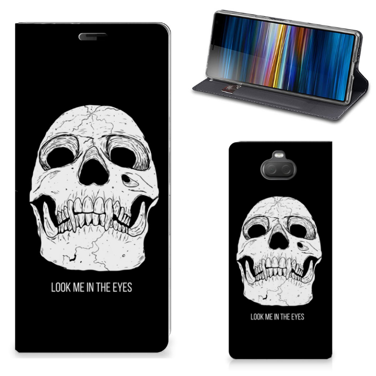 Mobiel BookCase Sony Xperia 10 Plus Skull Eyes