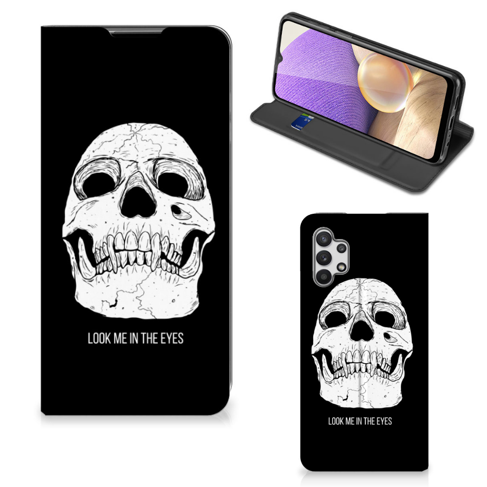 Mobiel BookCase Samsung Galaxy A32 5G Skull Eyes