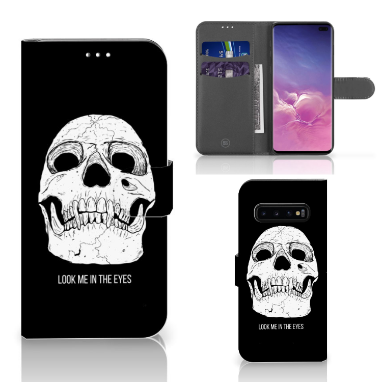 Telefoonhoesje met Naam Samsung Galaxy S10 Plus Skull Eyes