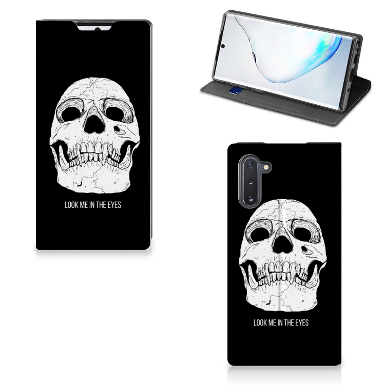 Mobiel BookCase Samsung Galaxy Note 10 Skull Eyes