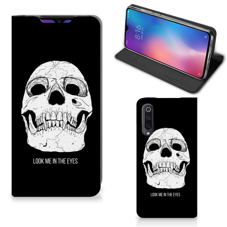 Mobiel BookCase Xiaomi Mi 9 Skull Eyes