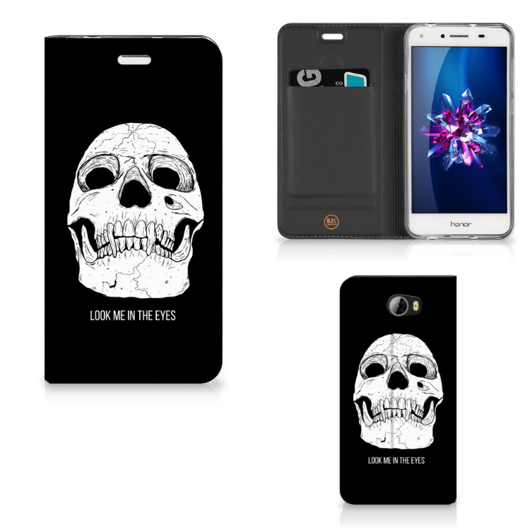 Mobiel BookCase Huawei Y5 2 | Y6 Compact Skull Eyes