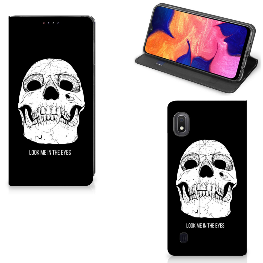 Mobiel BookCase Samsung Galaxy A10 Skull Eyes