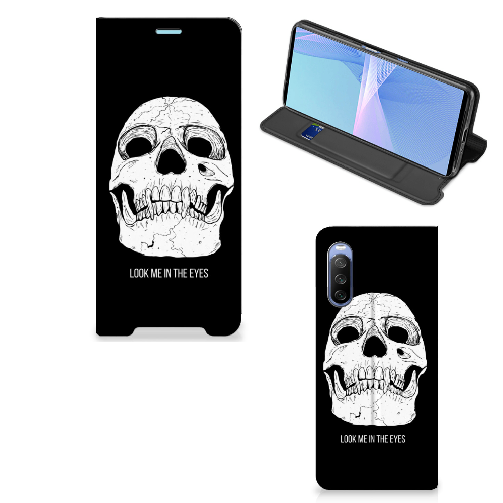Mobiel BookCase Sony Xperia 10 III Skull Eyes