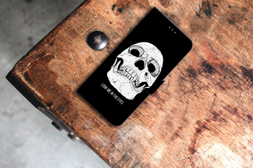 Telefoonhoesje met Naam Samsung Galaxy S21 Plus Skull Eyes