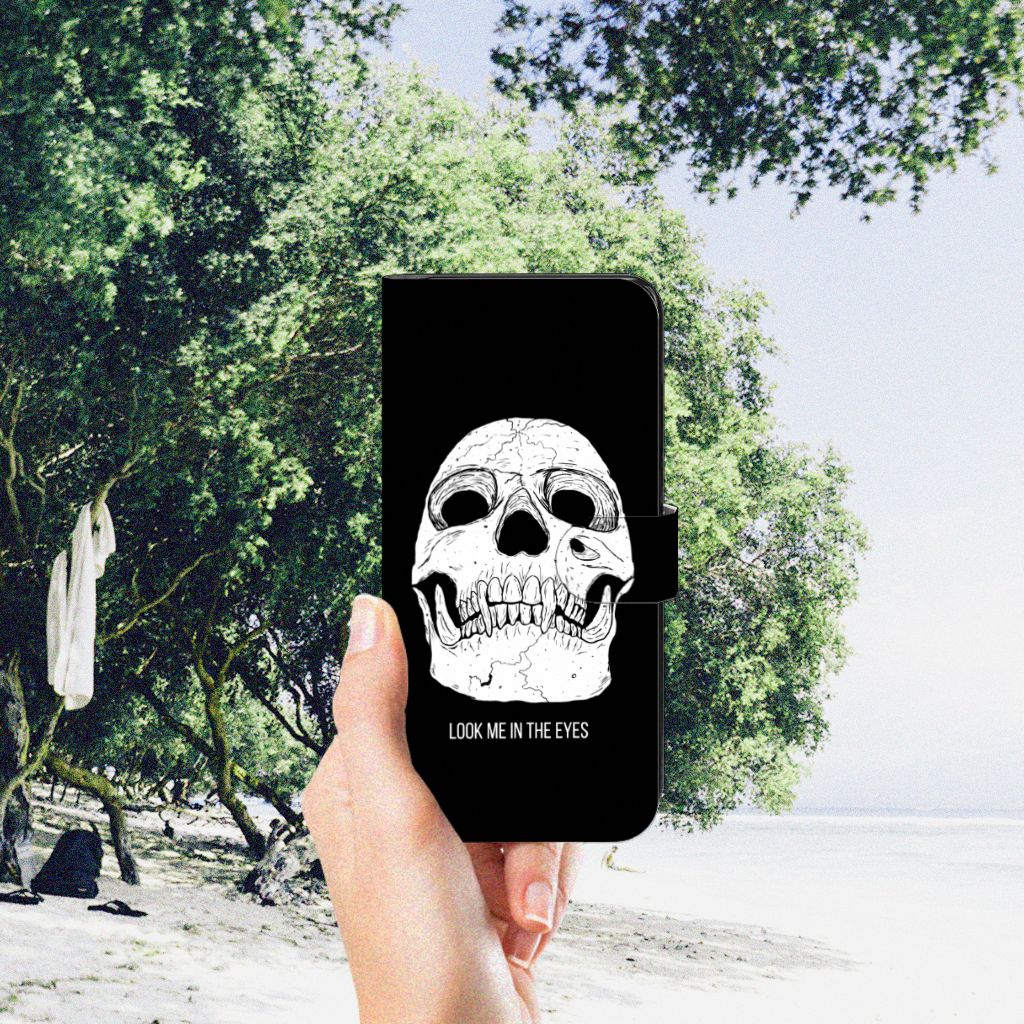 Telefoonhoesje met Naam Samsung Galaxy A34 Skull Eyes
