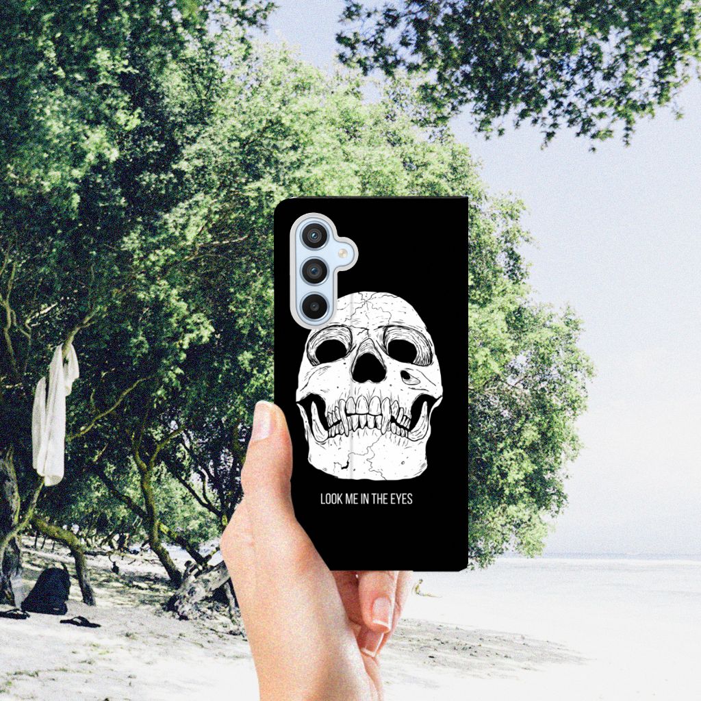 Mobiel BookCase Samsung Galaxy A54 Skull Eyes