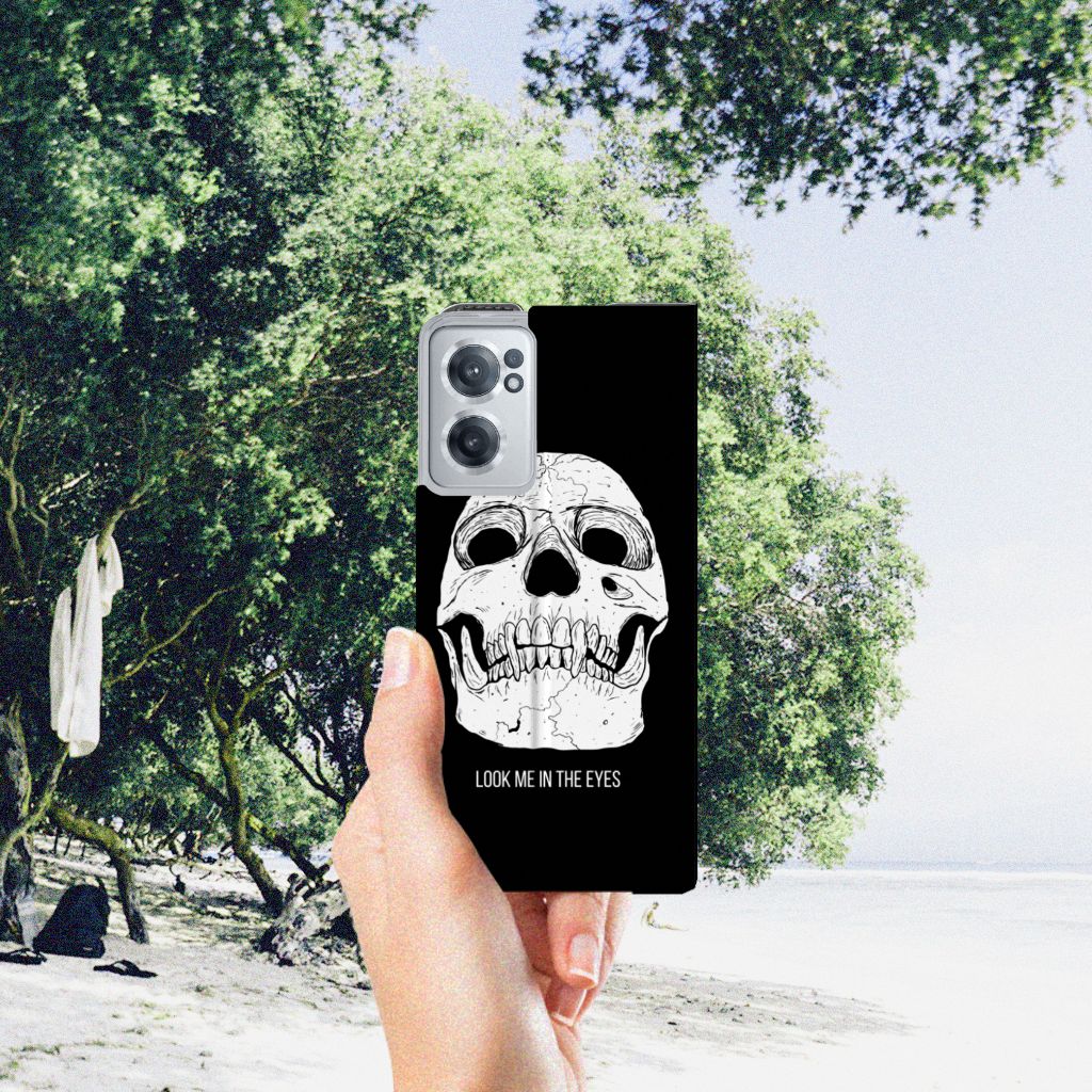 Mobiel BookCase OnePlus Nord CE 2 5G Skull Eyes